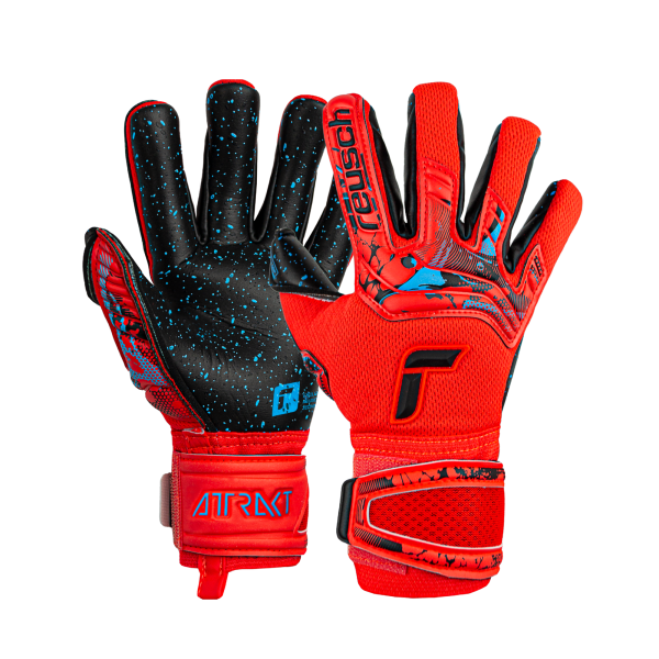 Reusch Attrakt Fusion Guardian Junior 5372945 3333 black red 1